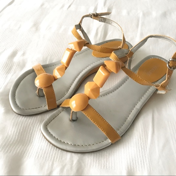 Madeline Stuart Shoes - MADELINE STUART Sandal Low Wedge Yellow